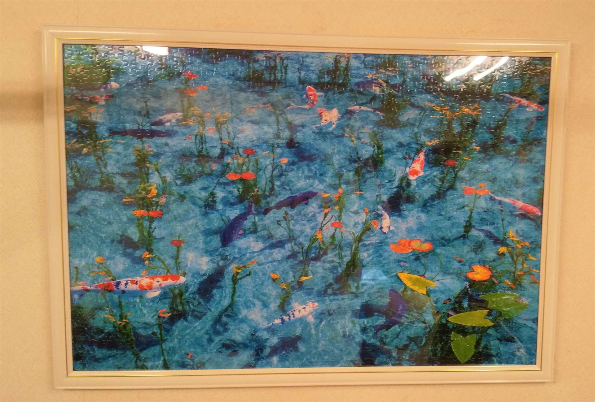 院内のジグソーパズル(夏)