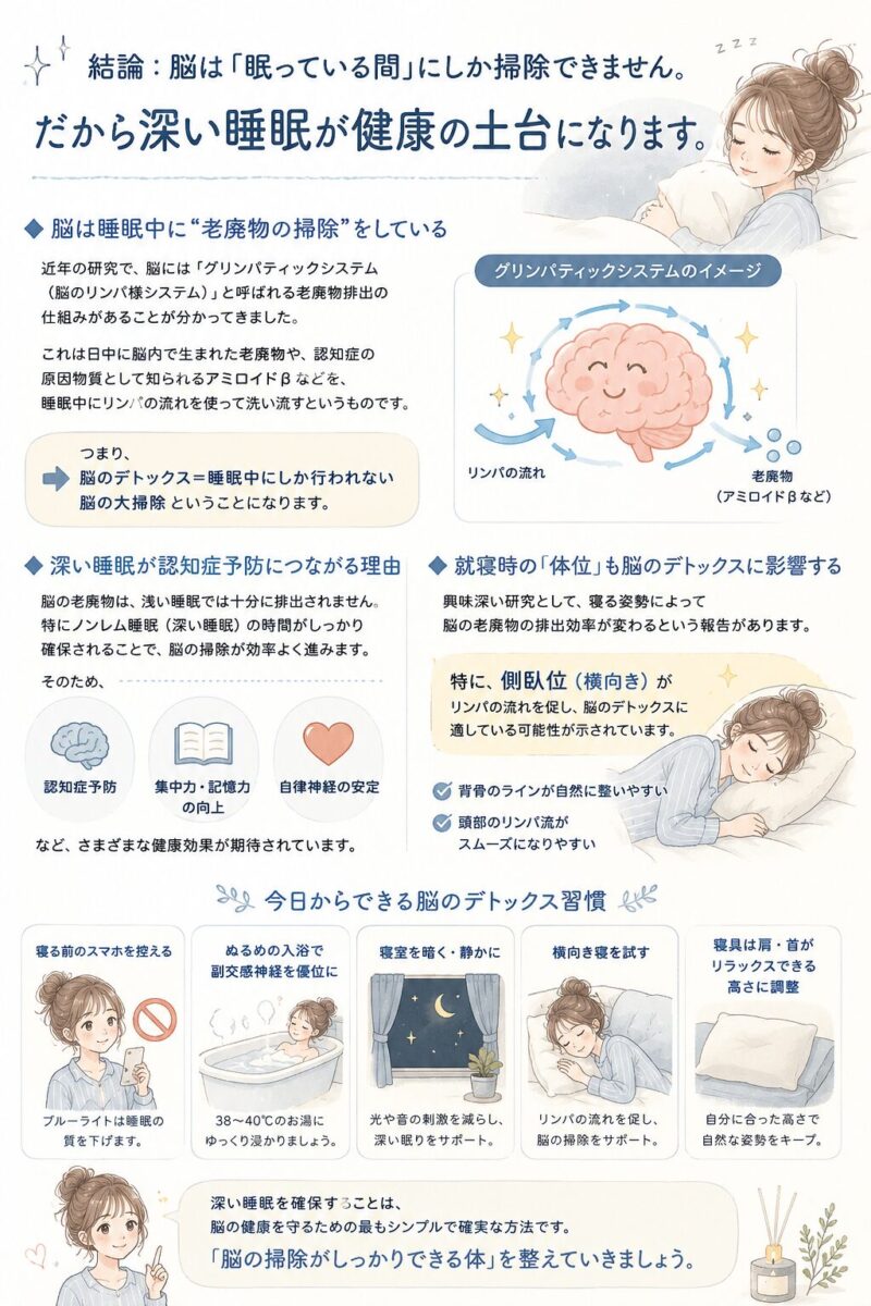 脳のデトックスと睡眠の深い関係